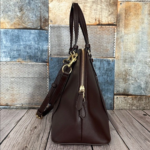 Authentic Coach Peyton Leather Cora Domed Satchel - Picture 6 of 13